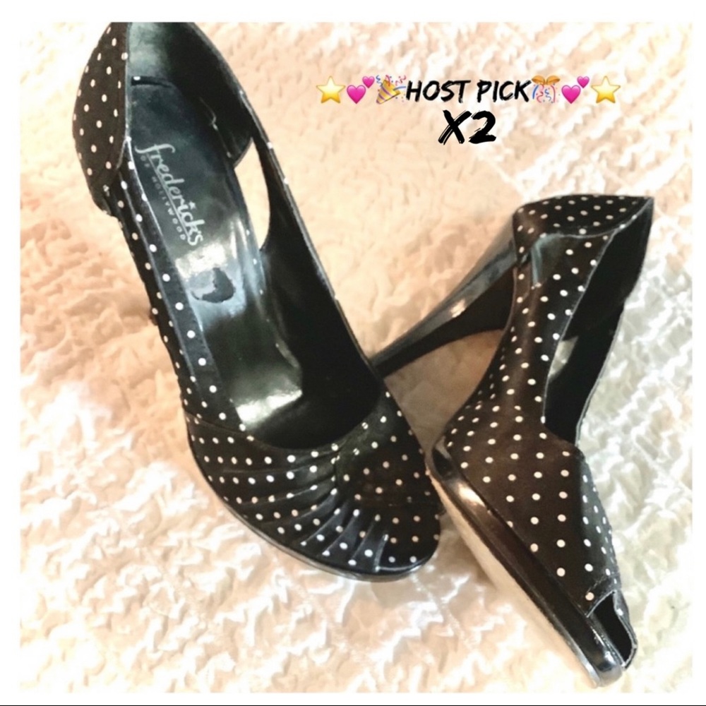🎉HP🎊 Frederick’s Retro PinUp Sexy Pumps Heels
